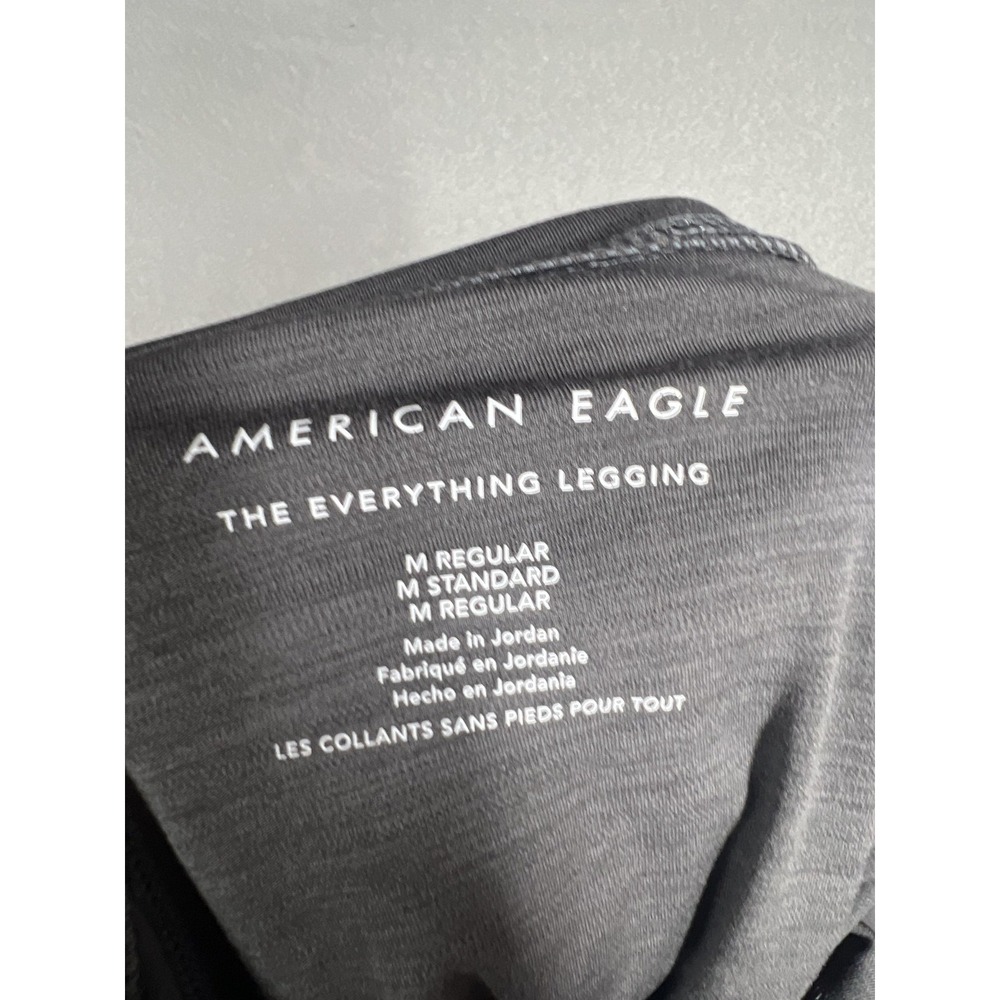 American Eagle The Everything Legging Women's M Regular Charcoal Gray Stretch - Picture 4 of 6